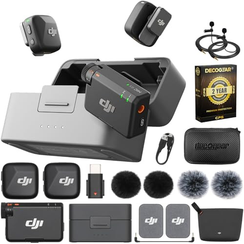 DJI Mic Mini (2 TX + 1 RX + Charging Case) Wireless Lavalier Microphone, Ultralight, 48-Hour Batt... | Amazon (US)