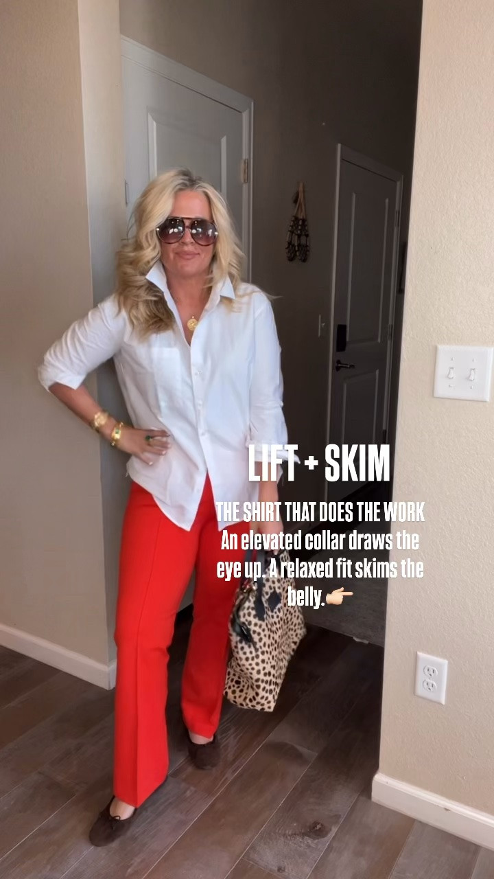 ✨Tap the bell, save and ❤️ start here over 40 fashion, midlife style, midsize fashion and luxury looks for less.  

⬇️Sizing information:
Medium oxford (size down if in between sizes.) 
Pants large petite (size up if in between sizes.) 

Everyone’s buying the obvious fall fashion + beauty finds… but these are the 7 midlife women are ACTUALLY buying. 👀

And after trying SO many things, these are the finds I’d spend my money on FIRST.

Not just trendy. Not just cute. Actually WORTH IT.

✨ The $19 jeans that give you that expensive 90s supermodel look.

✨ The jacket that creates a waist without clinging to your belly.

✨ The sweatshirt blazer that feels like loungewear but looks polished.

✨ The beauty finds that make getting ready SO much easier.

Because at this stage, I don’t want more stuff in my closet. I want pieces that WORK.

That’s why I use Outfit Physics™: LIFT • SKIM • BALANCE.

Clothes that flatter the body we have NOW, without squeezing, hiding, or trying to change it.

And when I find something that looks expensive, feels amazing, and doesn’t cost a fortune? I’m sharing it.

🔥 These are the finds I’d shop FIRST, especially while sizes, colors, and deals are still available.

Helping you look good, feel good. 🤍
— Lindsey Denver

Comment SHOP below to receive a DM with the link to this post on my LTK ⬇ https://liketk.it/6pBIz