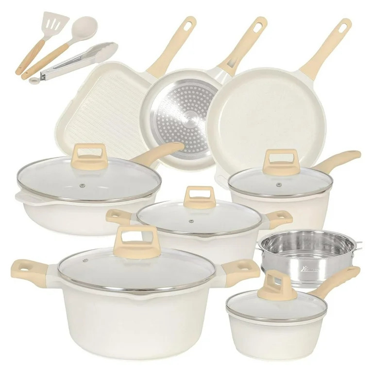 23pcs Pots and Pans Set Non Stick, Kitchen Cookware Set with Casserole, Frying & Saucepans, Oven ... | Walmart (US)
