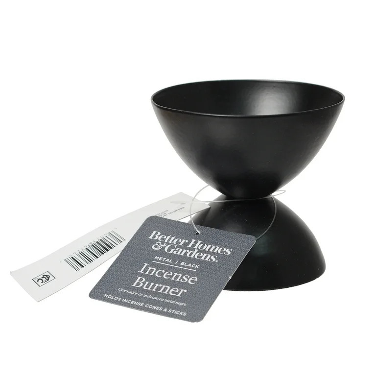 Better Homes & Gardens Metal Black Incense Burner | Walmart (US)
