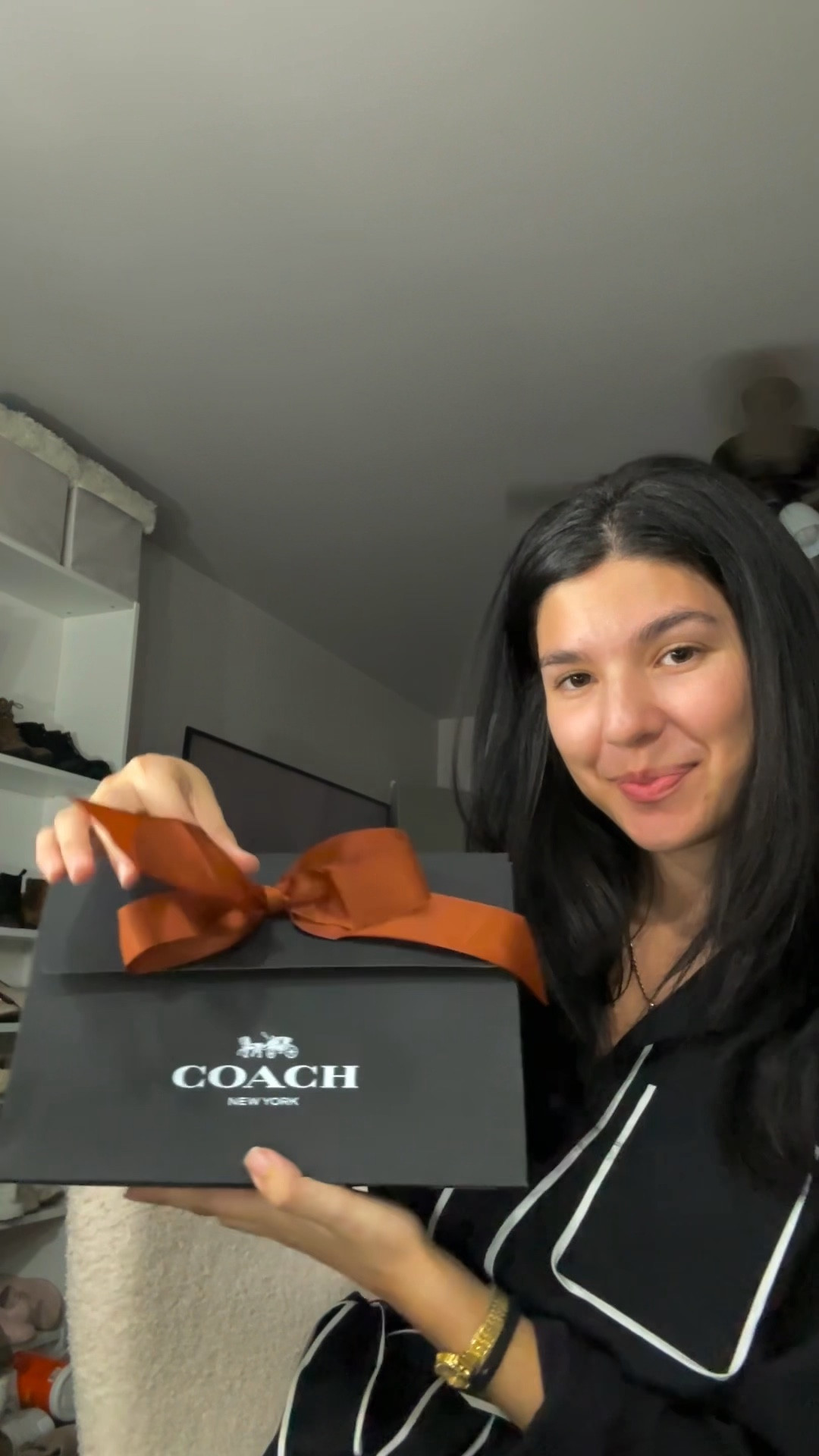 Coach Penn Signature Patent Leather Shoulder Bag - Magenta