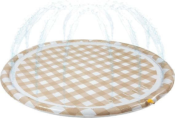 Designer Splash Pad - Large Aesthetic Kids Backyard Water Toy - Sprinkler Splash Pad - Fun Summer... | Amazon (US)