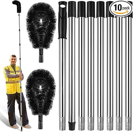 Gutter Cleaning Tools from The Ground, RV Rain Gutter Cleaning Brush with Pole, No Ladder Needed ... | Amazon (US)