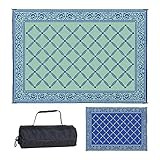 Stylish Camping 119123 9-feet by 12-feet Reversible Mat, Plastic Straw Rug, Large Floor Mat for Outd | Amazon (US)