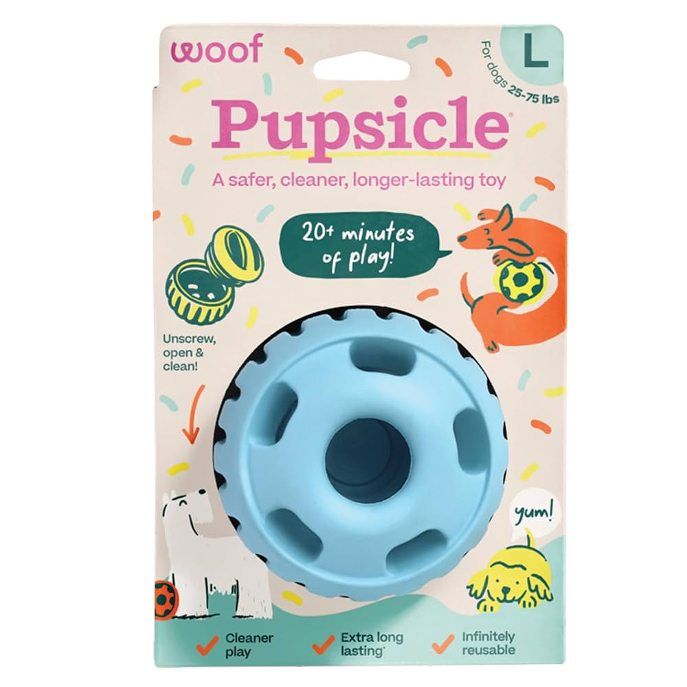 WOOF Party Pupsicle - Long-Lasting Interactive Dog Toys for Boredom - Low-Mess Design - Birthday ... | Amazon (US)