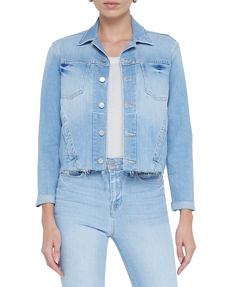L'Agence Janelle Slim-Fit Raw Denim Jacket | Bloomingdale's (US)