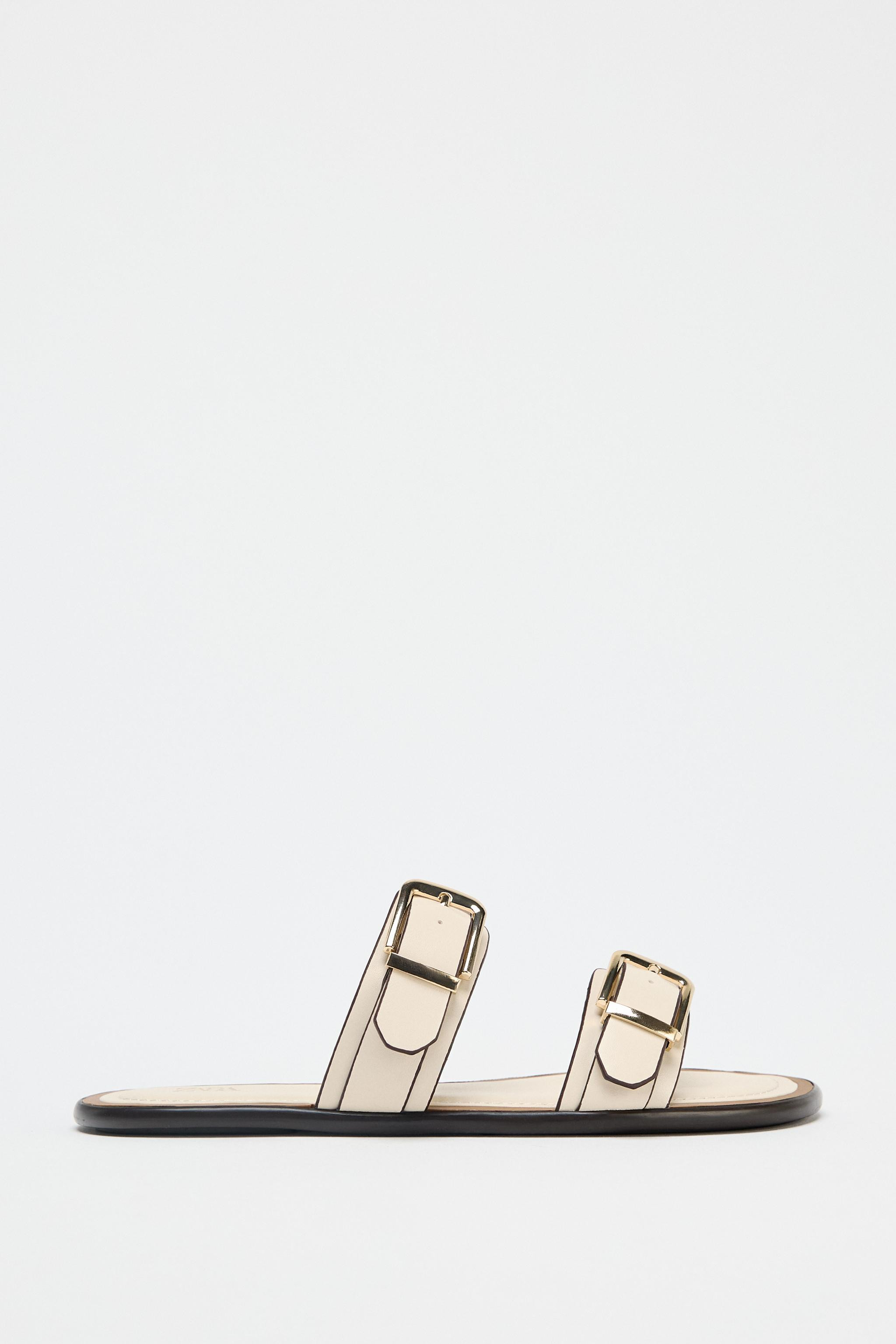 DOUBLE-STRAP BUCKLE SANDALS | Zara US