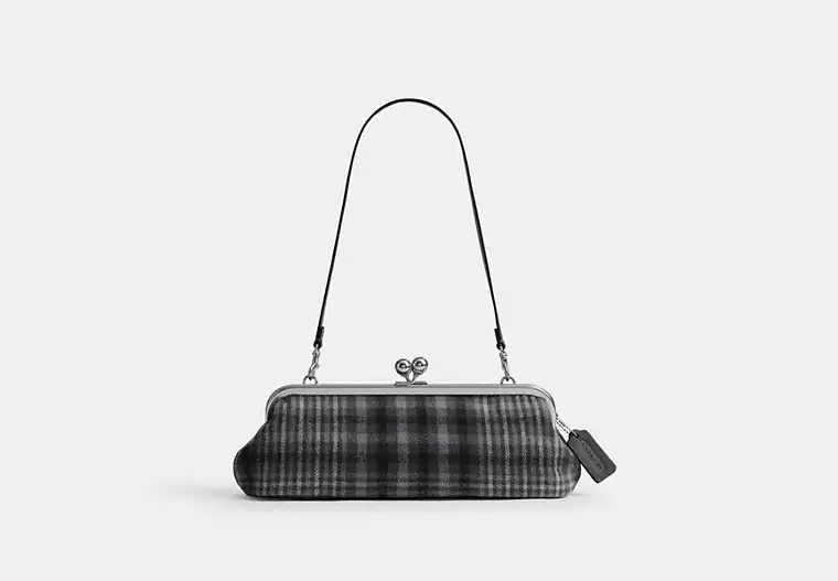 Kisslock Frame Bag 30 With Plaid | Coach (US)