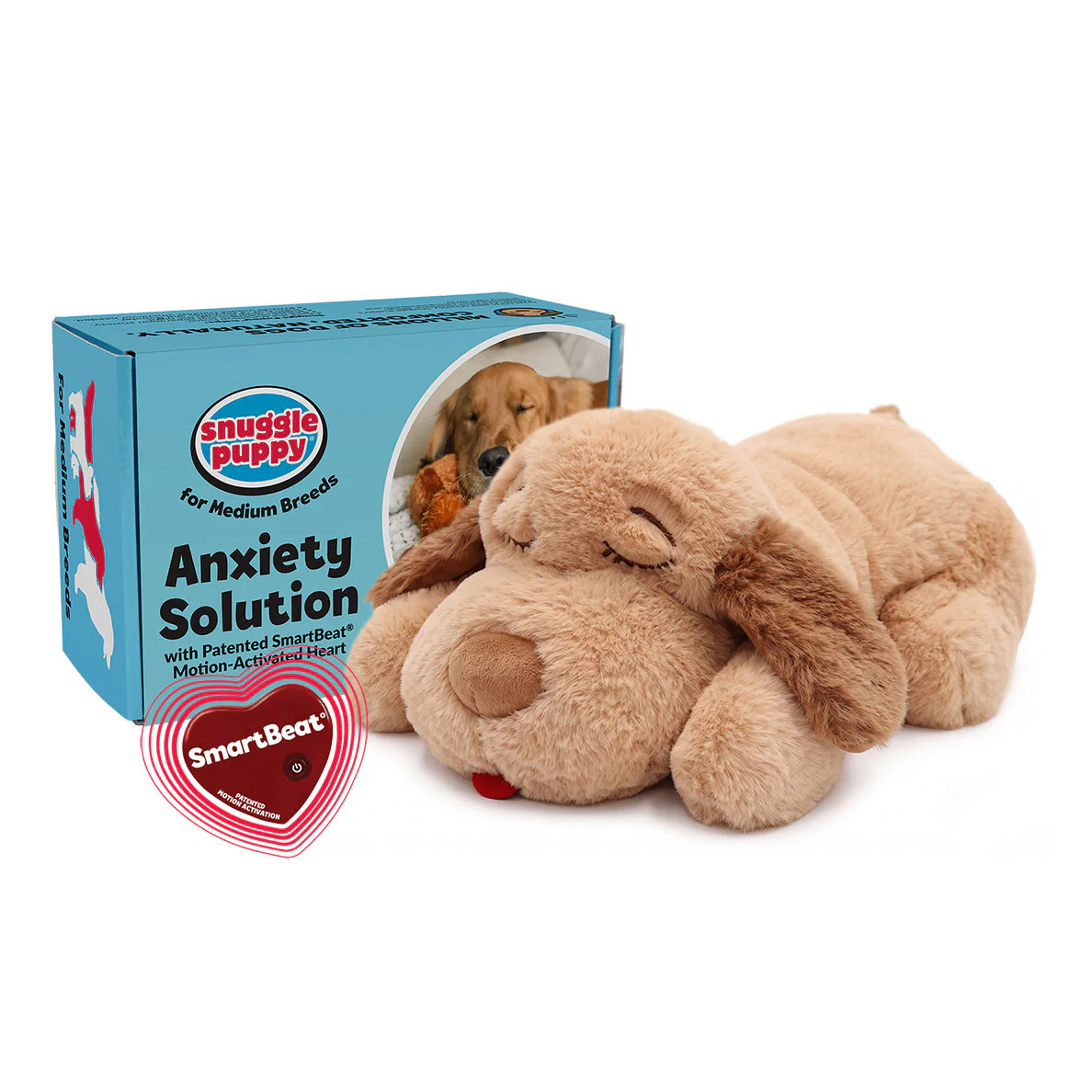 Snuggle Puppy\u00ae Biscuit - The Original Heartbeat Dog Toy | Snuggle Puppy