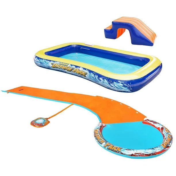 Banzai Aqua Drench 3-In-1 Splash Park w/ Pool, Sprinkler & Waterslide | Walmart (US)