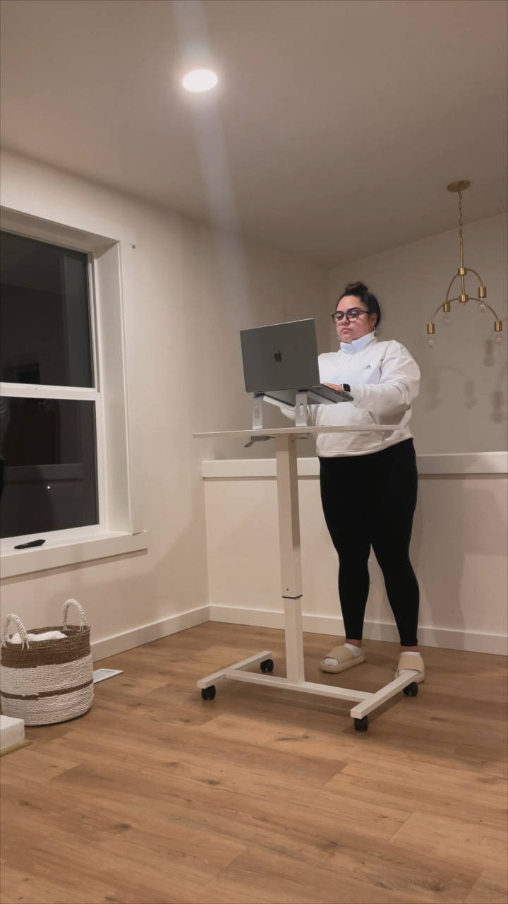 the perfect, affordable, productive standing desk for my work from home girlies 🫶🏽☁️ 💻 

#LTKhome #LTKVideo