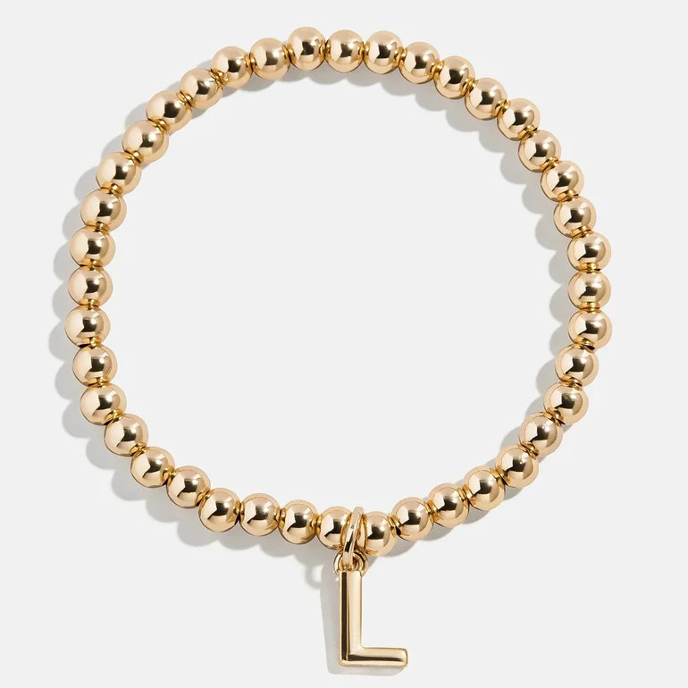 Dangle Charm Initial Pisa Bracelet - Gold | BaubleBar