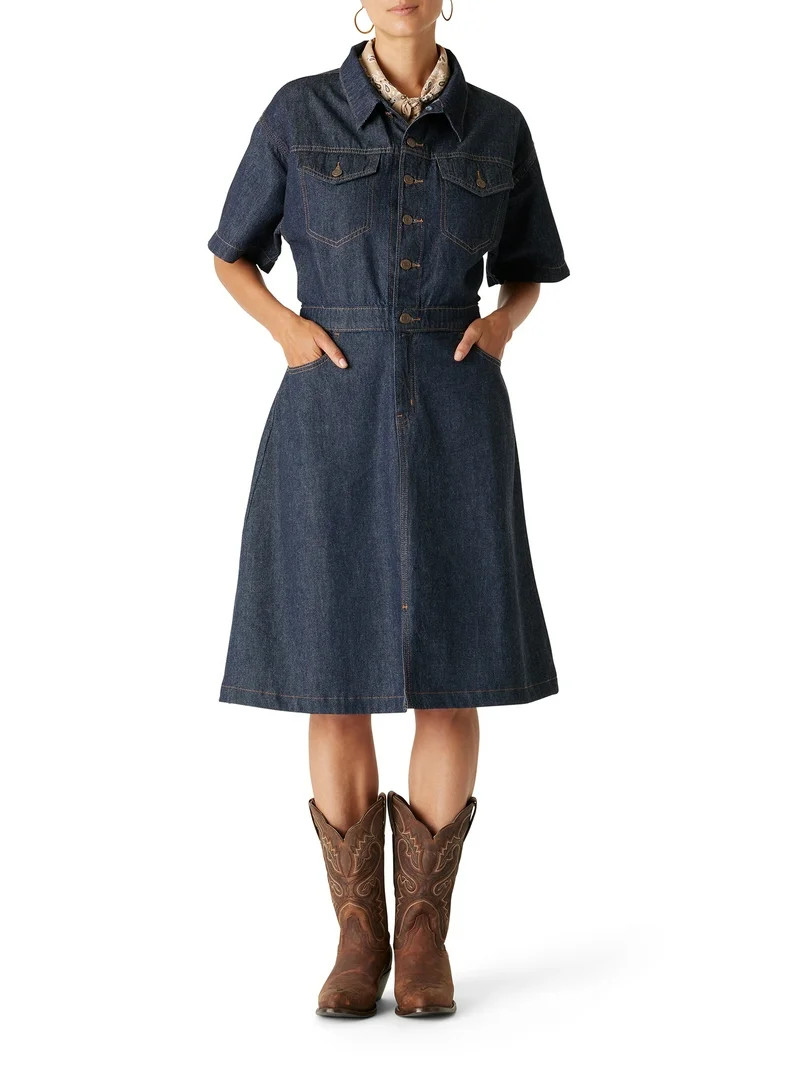 Levi Strauss Signature Women's and Women's Plus Levi Vintage '95 Dress, Sizes XS-4X - Walmart.com | Walmart (US)