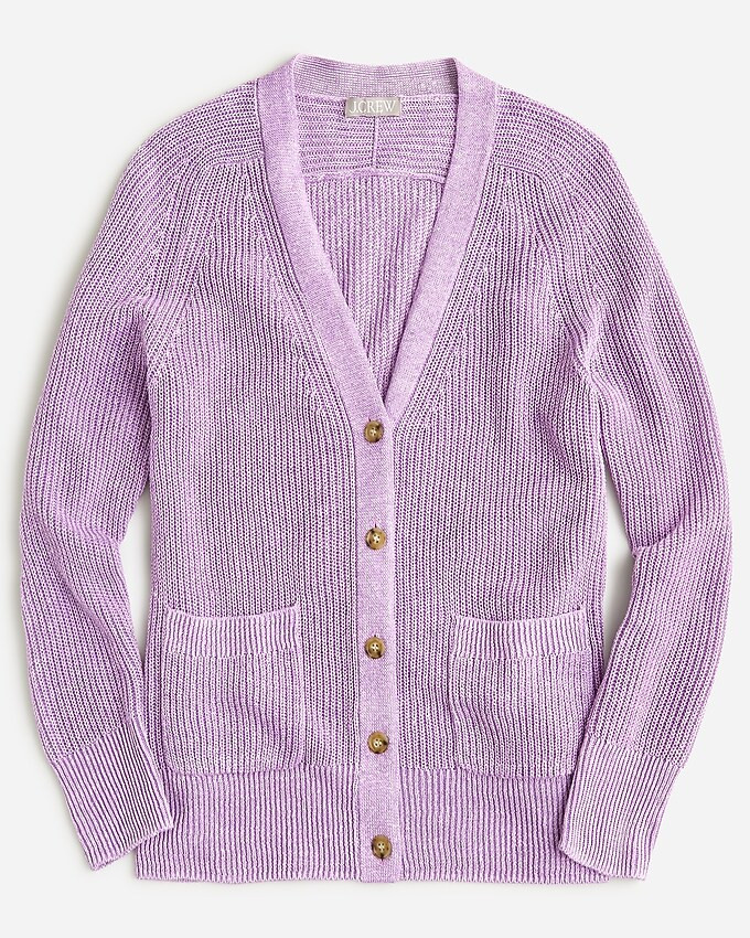 Relaxed cardigan sweater in linen-cotton blend | J. Crew US