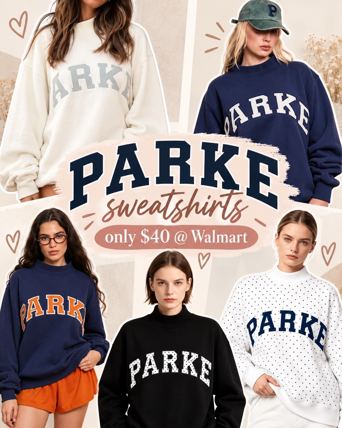 $40 PARKE SWEATSHIRTS