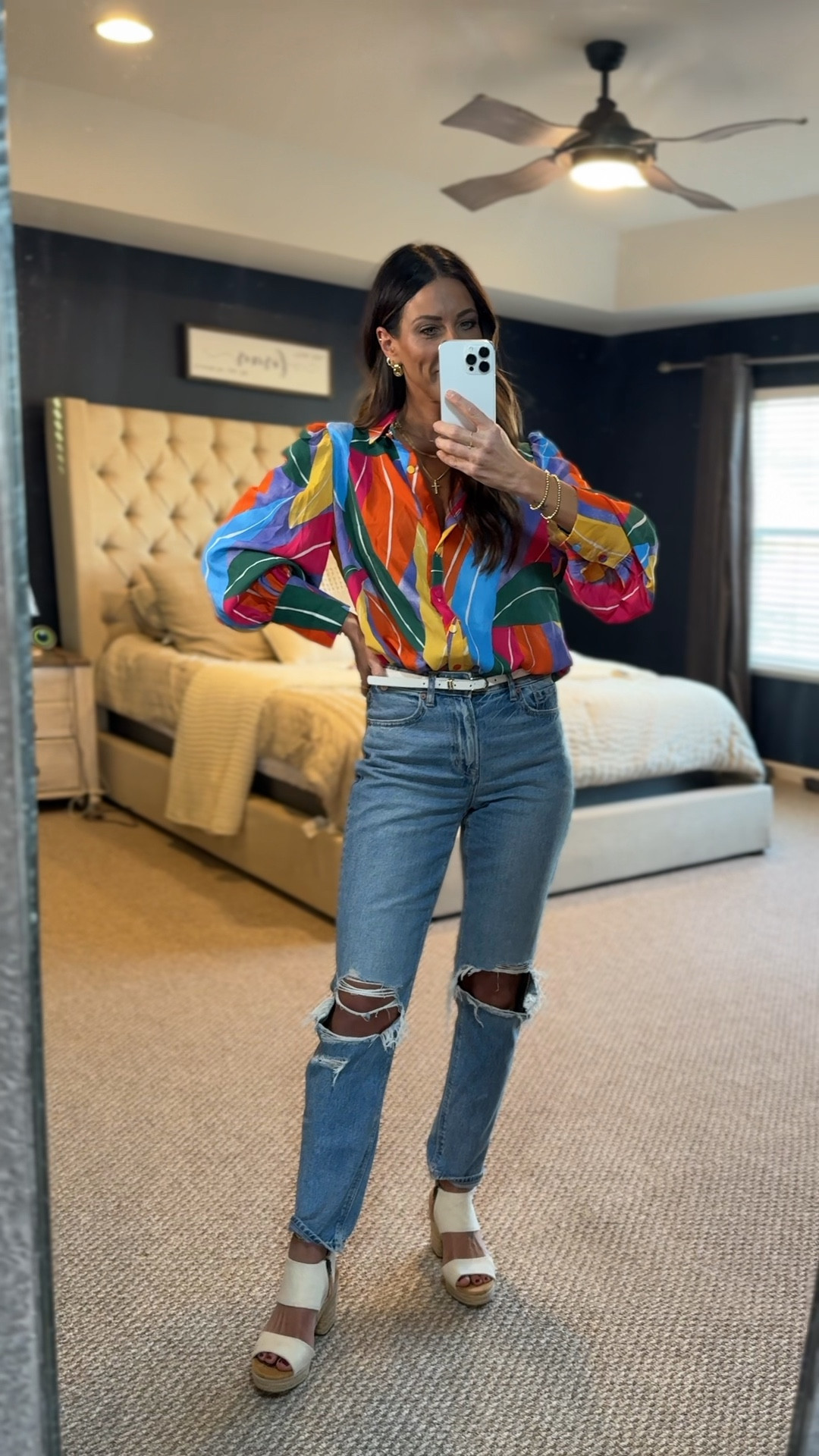 Date night look in one of my favorite blouses and pair of jeans! Finally warming up and feeling like spring, so i had to bust out the bright colors and open toe shoes! 

#LTKSpringSale #LTKStyleTip #LTKSaleAlert