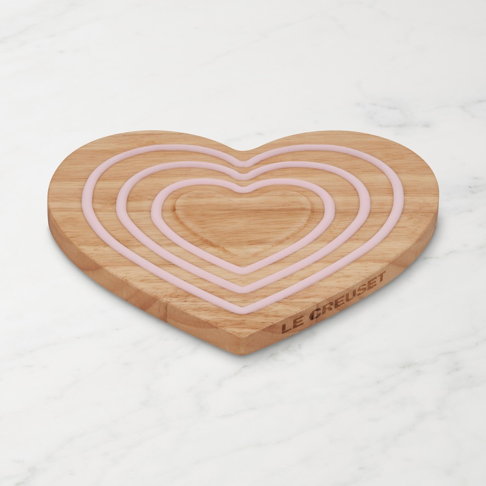 Le Creuset Heart Shaped Magnetic Wooden Trivet | Williams-Sonoma