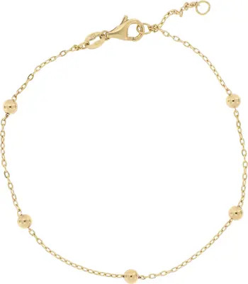 Mykonos 14K Gold Bead Station Bracelet | Nordstrom