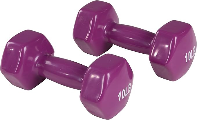 AmazonBasics Vinyl Dumbbell Weight Pair, Set of 2 | Amazon (US)