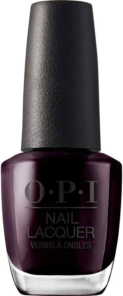 OPI Nail Lacquer Nail Polish | Opaque Dark Black & Gray Crème Chip Resistant Nail Polish | Vegan... | Amazon (US)