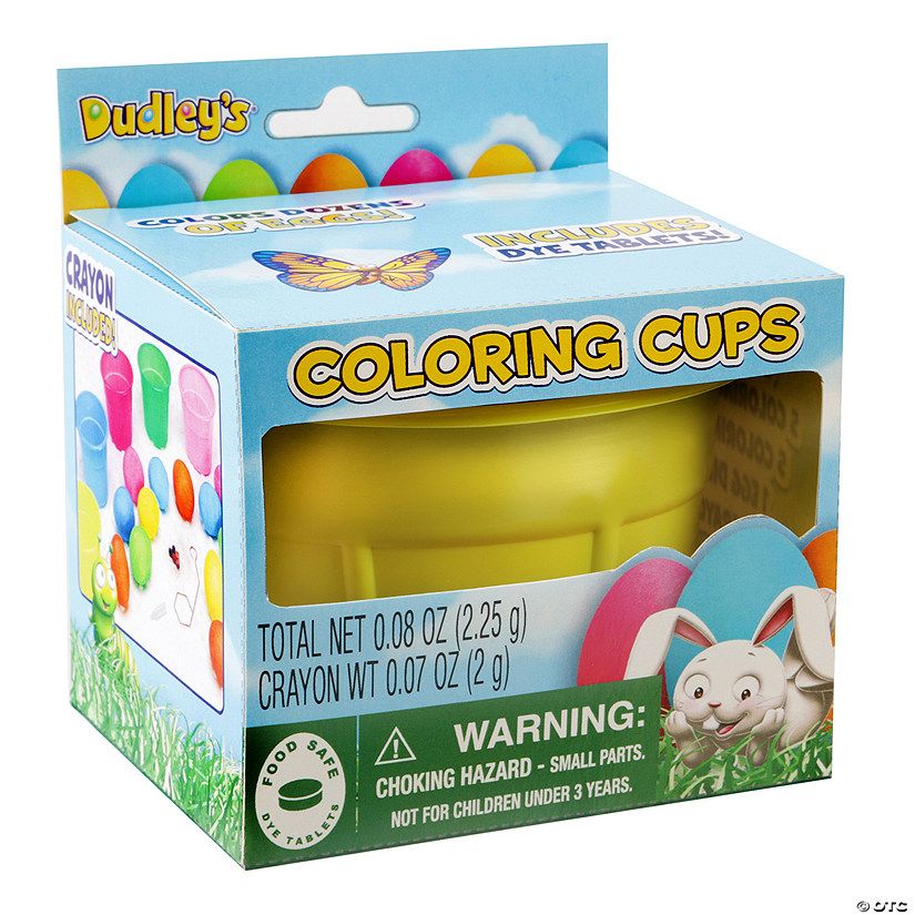 Dudley’s® Coloring Cups | Oriental Trading Company