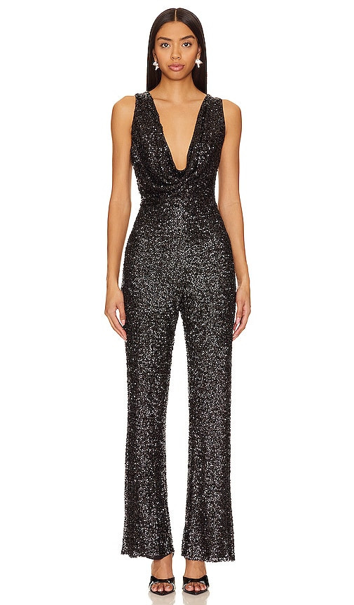 NBD Heather Jumpsuit in Black. - size S | Revolve Clothing (Global)