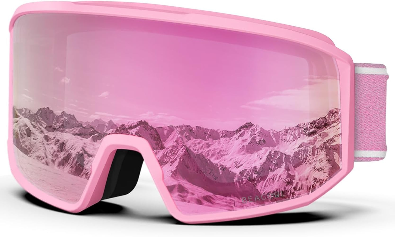 BEACOOL Ski Goggles Skiing Goggles UV400 Protection Anti-glare Ski Goggles Dual Lens For Women Me... | Amazon (UK)