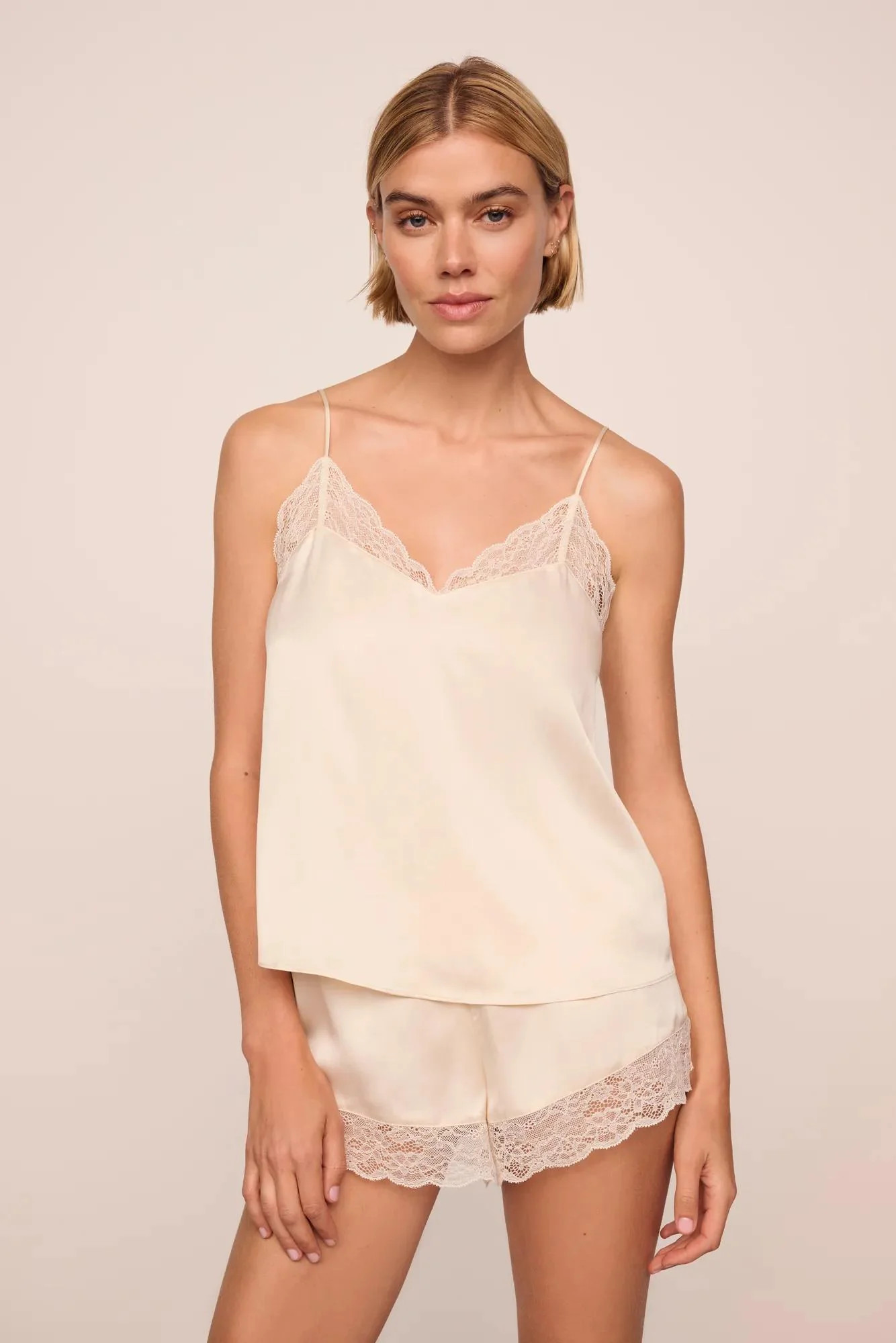 Washable Silk Lace Cami & Short Set | Eberjey