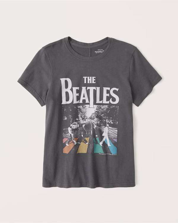 Queen 90's-Inspired Relaxed Band Tee | Abercrombie & Fitch (US)