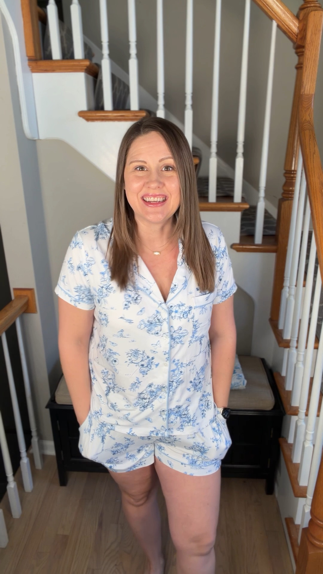 🩵 I’m loving this cute + comfy PJ set that’s under $17!!  I’m obsessed with the print and there are so many more cute options to choose from.  The fabric is super soft, these will definitely become a new favorite! 🫶 

#PJS #WomensPJs #SpringStyle #Pajamas #JoySpun #Walmart #WomensPajamas 

#LTKselfcare #LTKMidsize #LTKootd