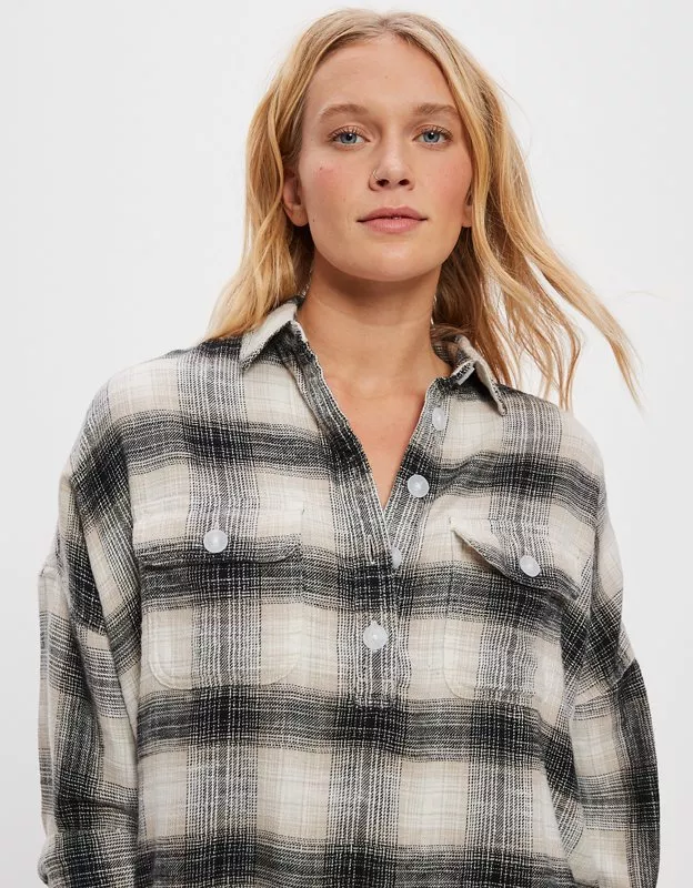 american eagle oversized flannel