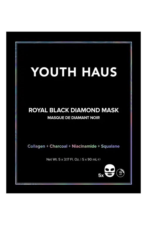 Skin Gym 5-Pack Youth Haus Royal Black Diamond Face Mask at Nordstrom | Nordstrom