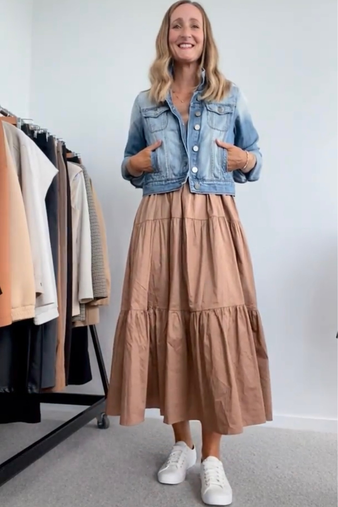 Take a casual twist on your maxi dress by adding white sneakers and a denim jacket…. Wardrobe staples 

#LTKstyletip #LTKunder100 #LTKaustralia