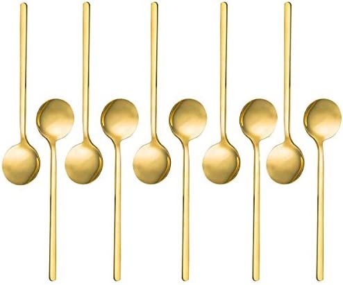 Espresso spoons 18/10 Stainless Steel 10 Piece Vogue Mini Teaspoons Set for Coffee Sugar Dessert ... | Amazon (US)