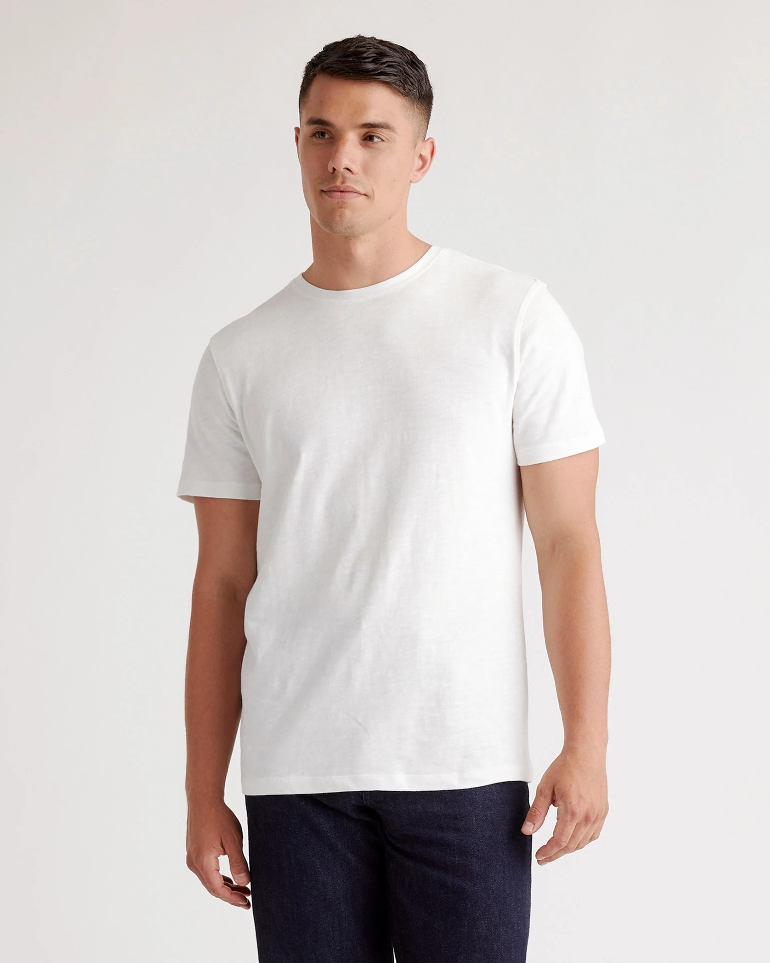 100% Organic Cotton Slub Crewneck Tee | Quince