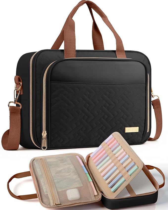 HOTOR Bible Cover - Multi-Pocket Bible Bag for Women Organizer with Bookmark, Portable Bible Case... | Amazon (US)