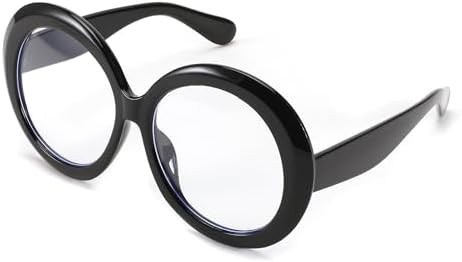 FEISEDY Oversized Blue Light Blocking Glasses Women Men Retro Big Round Frame Eyewear Clear Lens ... | Amazon (US)