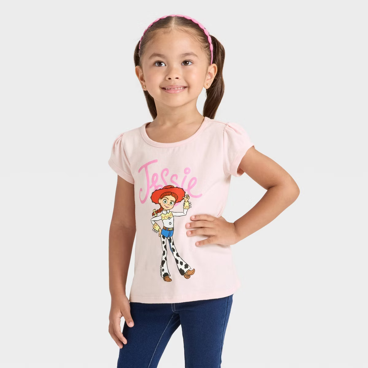 Toddler Girls' Toy Story Short Sleeve T-Shirt - Pink | Target