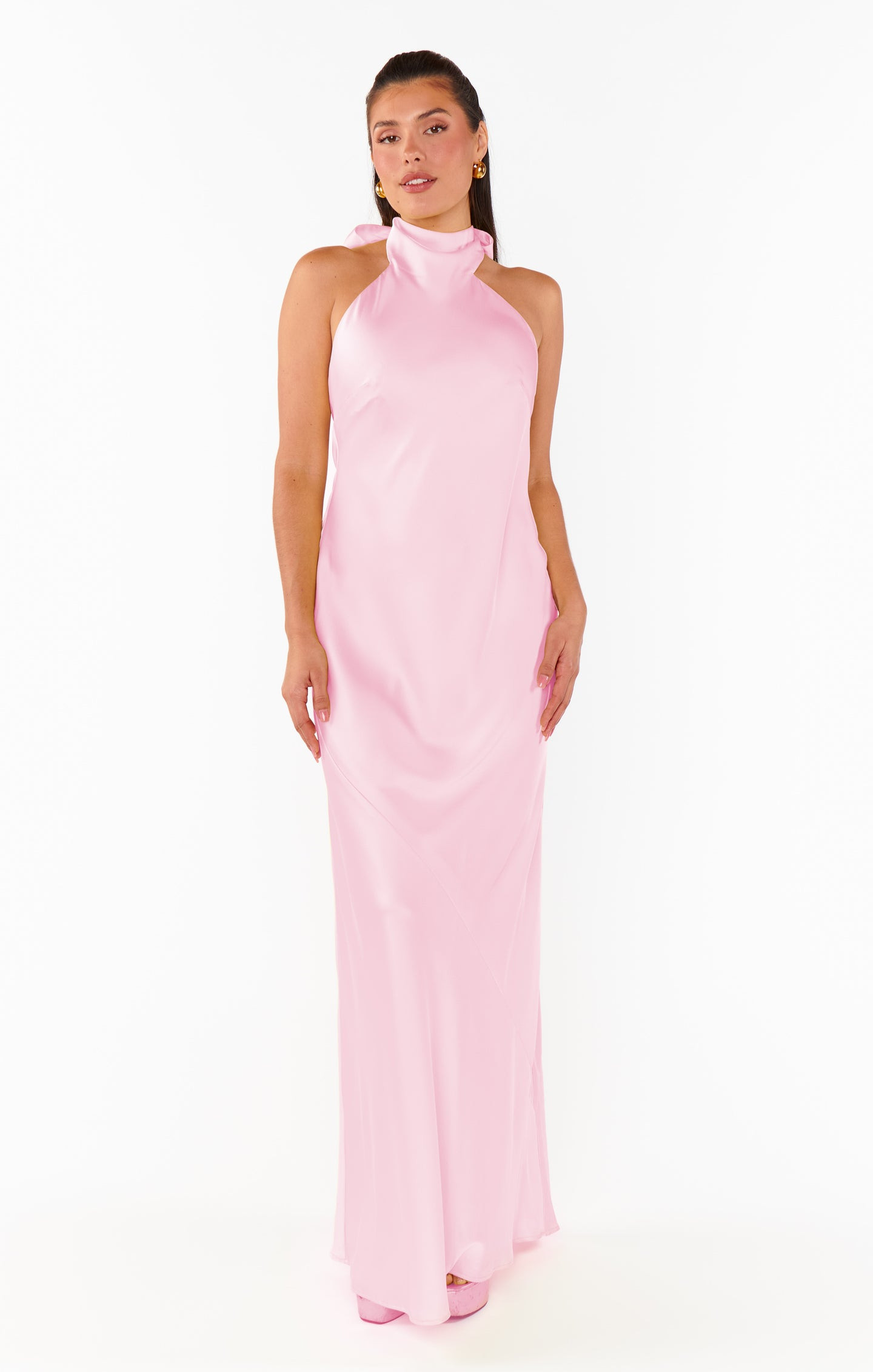 Lisa Maxi Dress ~ Champagne Luxe Satin | Show Me Your Mumu