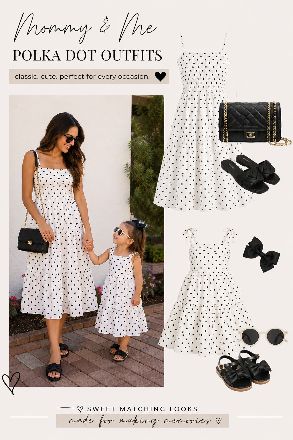 One of my favorite mommy-and-me looks! 🤍 These black and white polka dot dresses are timeless, comfortable, and perfect for everything from family photos to everyday outings. I love finding matching outfits that feel cute without being over-the-top, and this set always gets compliments. ✨

#LTKFamily #MommyAndMe #MatchingMomAndDaughter #MomStyle #LittleGirlStyle #FamilyPhotos #MatchingOutfits
 

 #LTKmomlife #LTKBaby #LTKKids