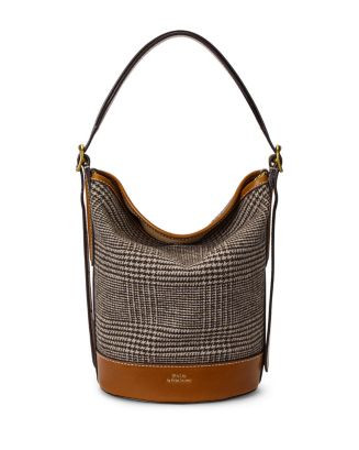 Bellport Small Plaid Fabric Bucket Bag | Bloomingdale's (US)