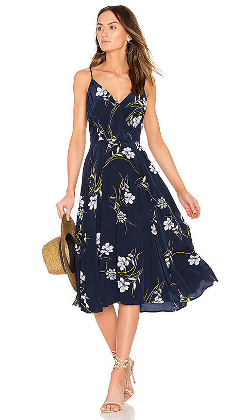 Yumi Kim Fit & Flare Dress in Blue. - size M (also in S,XS) | Revolve Clothing