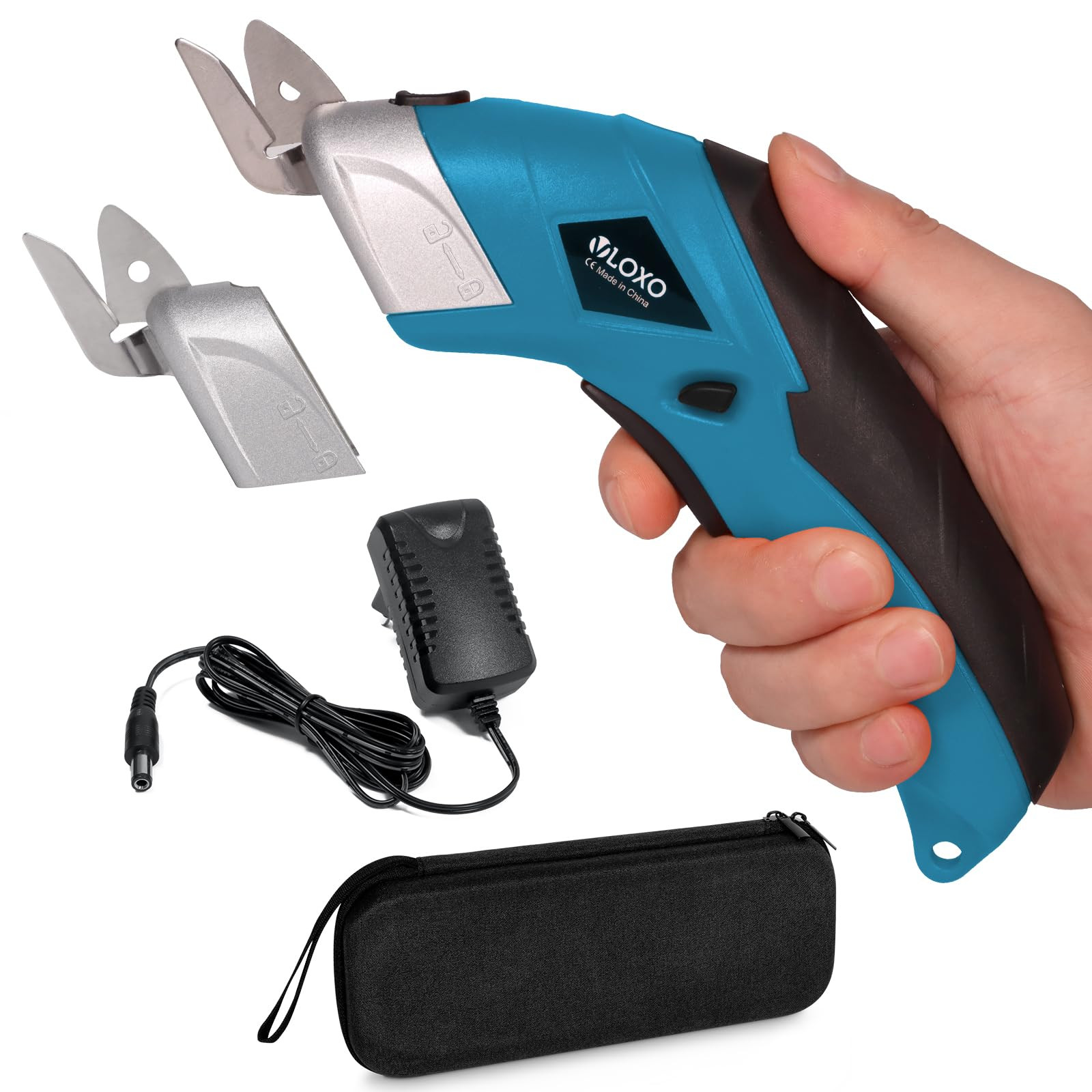 VLOXO Cordless Electric Scissors with 2 Blades Rechargeable Powerful Shears Cutting Tool for Fabr... | Amazon (US)