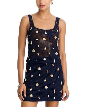 AQUA Crochet Treasure Tank - Exclusive | Bloomingdale's AQUA Shop All | Bloomingdale's (AU)