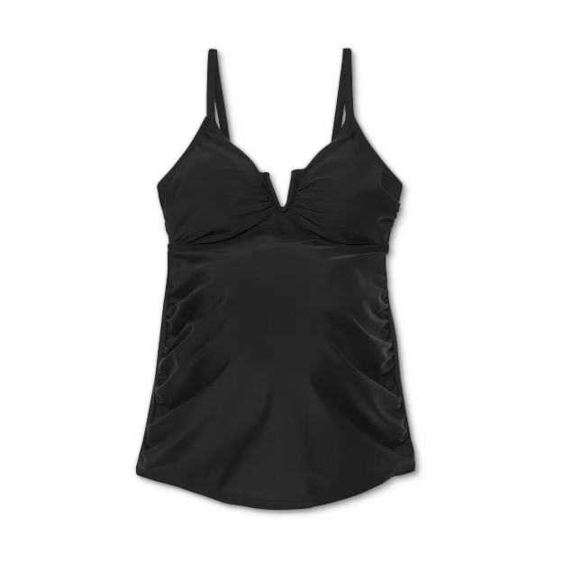V-Wire Maternity Tankini Top - Isabel Maternity by Ingrid & Isabel™ Black | Target