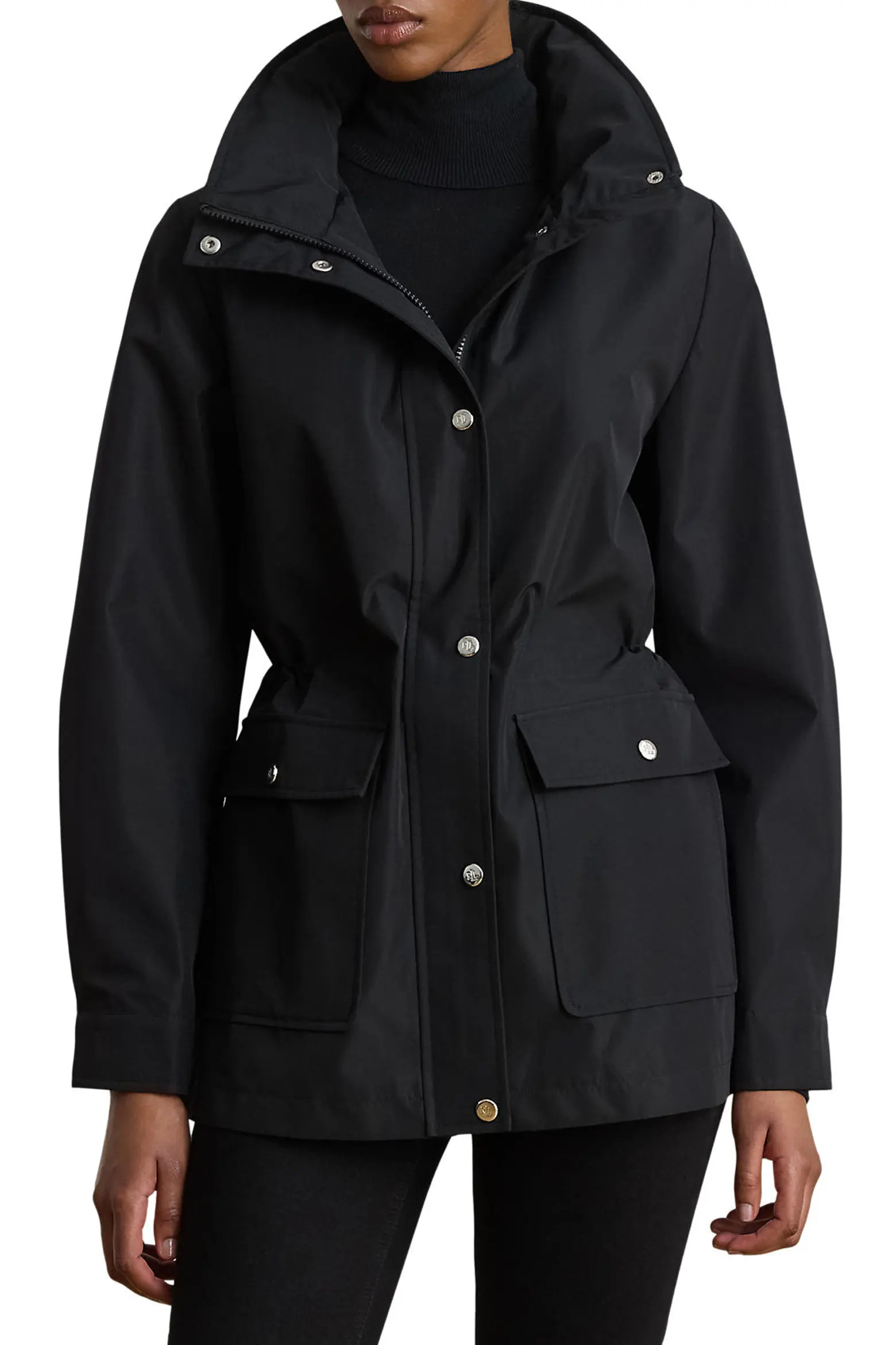 Hooded Contrast Trim Windbreaker Jacket (Women) | Nordstrom | Nordstrom
