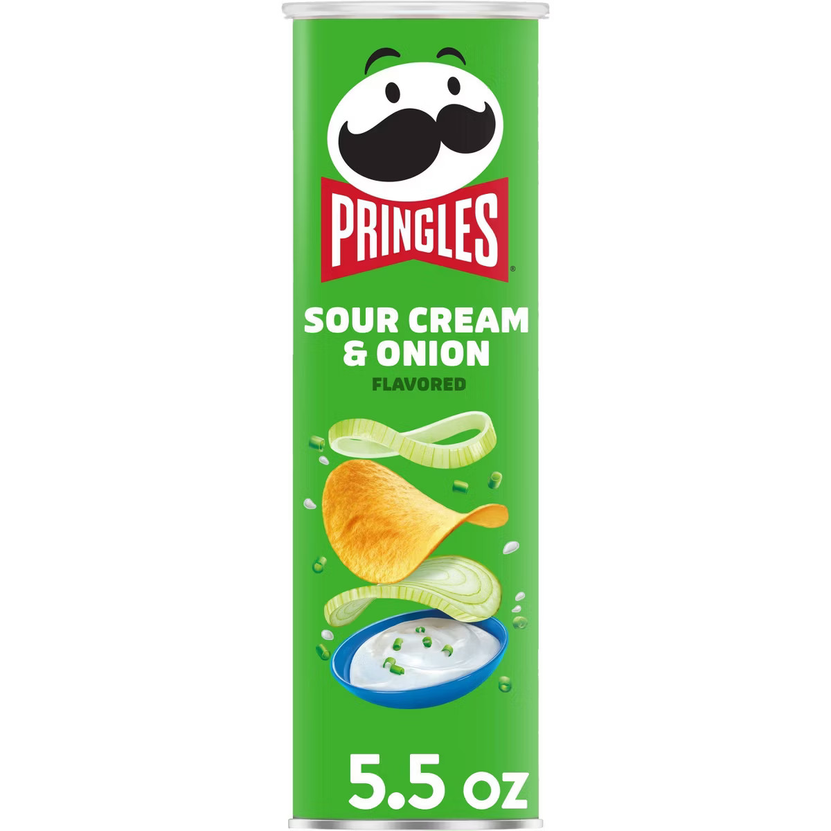 Pringles Sour Cream & Onion Potato Crisps Chips - 5.5oz | Target
