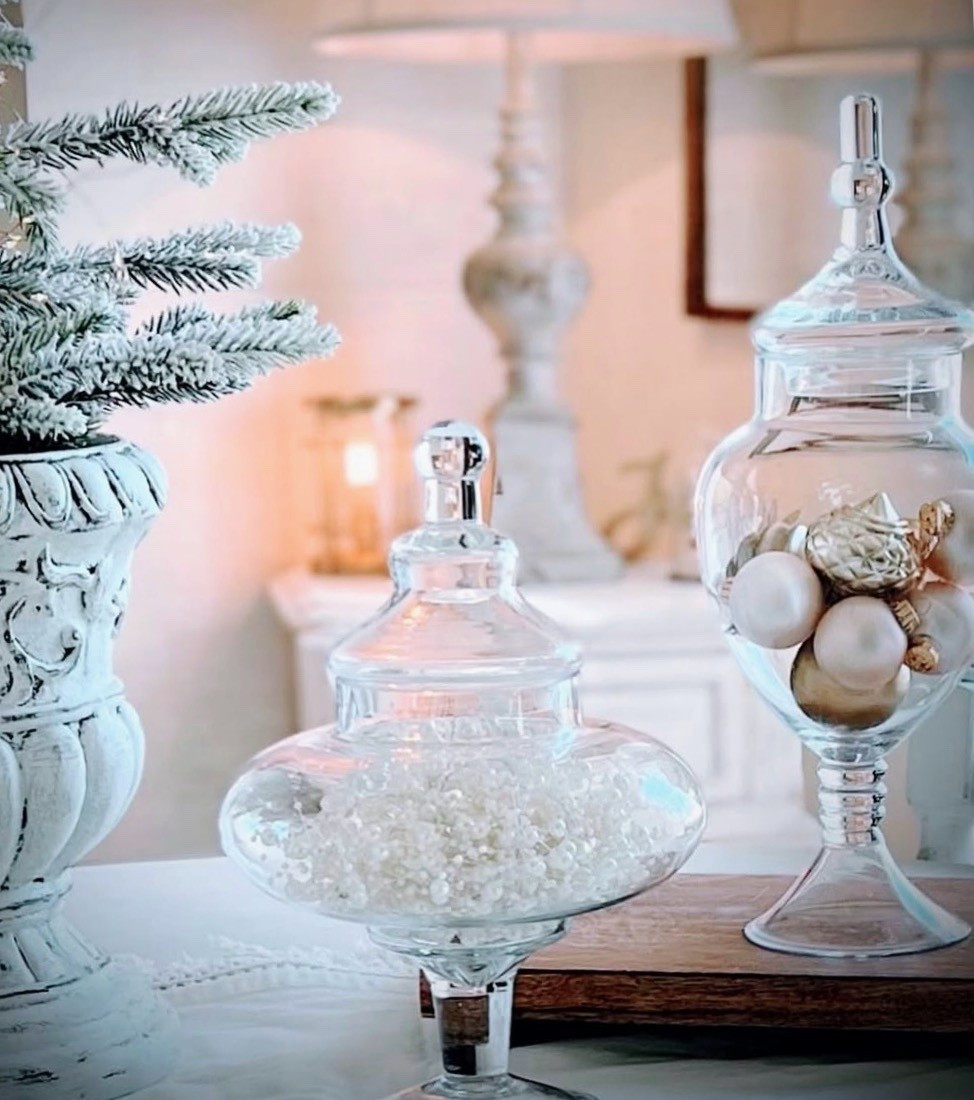 Apothecary jars are so fun for holiday decorations 

#LTKHome #LTKHoliday #LTKSeasonal