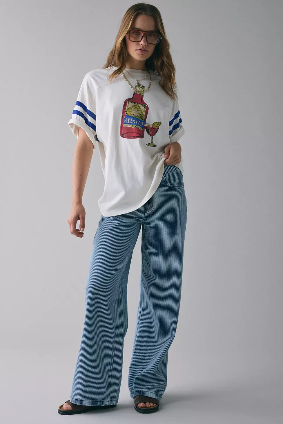 BDG Ozzy Pinstripe Loose Jean | Urban Outfitters (US and RoW)