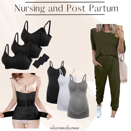 Nursing bras, nursing tanks, post partum girdle, comfy and cozy going home outfit 

#LTKFind #LTKbump #LTKbaby